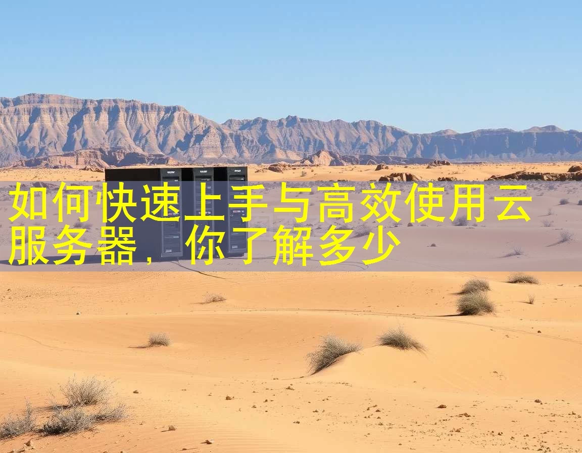 如何快速上手与高效使用云服务器，你了解多少